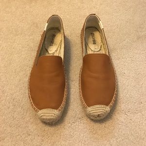 Soludos cognac leather espadrilles size 6